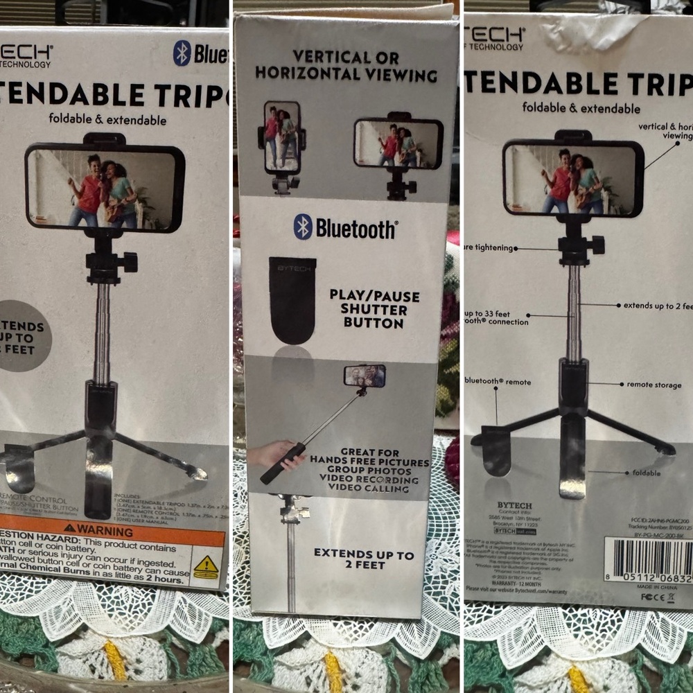 ByTech Extendable Tripod w/Bluetooth✨